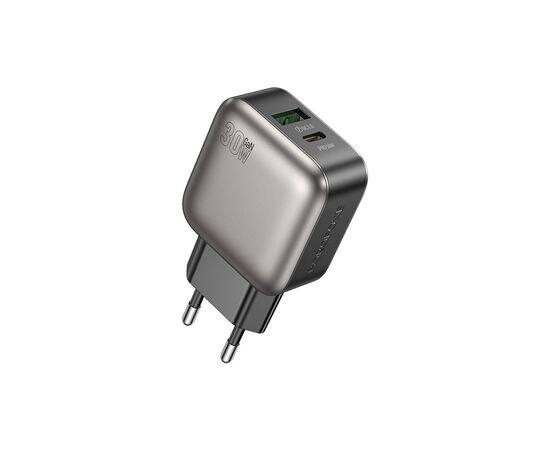 Зарядний пристрій BOROFONE BAS55A Absolute 1xUSB-C PD30W + 1xUSB QC3.0 Black (6941991116230)