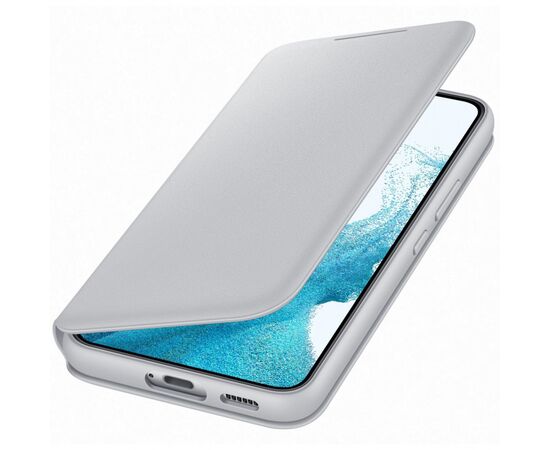 Чехол для мобильного телефона Samsung Smart LED View Cover Galaxy S22 Light Gray (EF-NS901PJEGRU), изображение 4 Чехол для мобильного телефона Samsung Smart LED View Cover Galaxy S22 Light Gray (EF-NS901PJEGRU), изображение 4