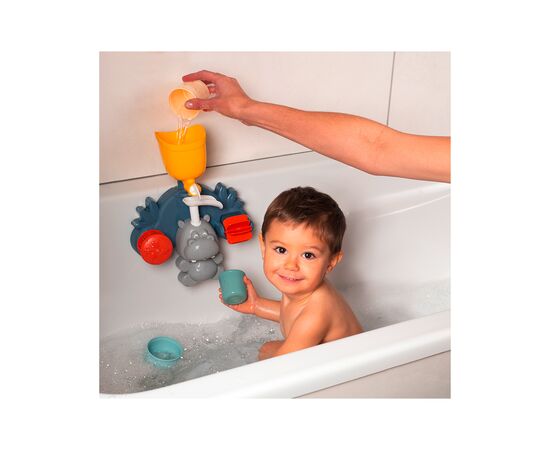 Игрушка для ванной Smoby Little Водяная мельница. Бегемот", с аксессуарами (140405), изображение 2 Игрушка для ванной Smoby Little Водяная мельница. Бегемот", с аксессуарами (140405), изображение 2