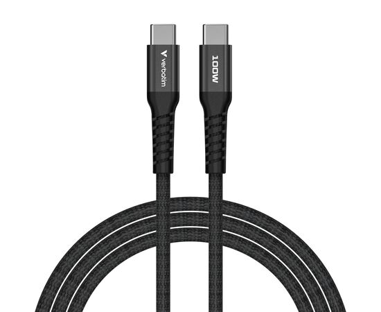 Дата кабель USB-C to USB-C 1.2m Magnetic 100W black Verbatim (31863), зображення 2 Дата кабель USB-C to USB-C 1.2m Magnetic 100W black Verbatim (31863), зображення 2