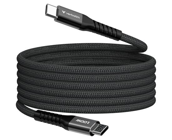 Дата кабель USB-C to USB-C 1.2m Magnetic 100W black Verbatim (31863)