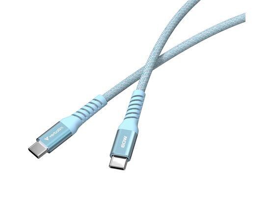 Дата кабель USB-C to USB-C 1.2m Magnetic 60W blue Verbatim (31852), зображення 3 Дата кабель USB-C to USB-C 1.2m Magnetic 60W blue Verbatim (31852), зображення 3