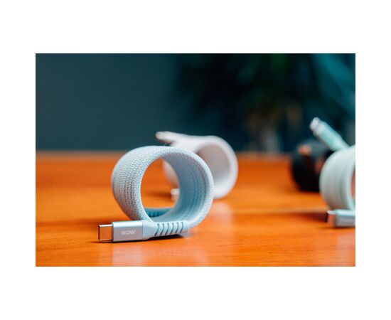 Дата кабель USB-C to USB-C 1.2m Magnetic 60W blue Verbatim (31852), зображення 5 Дата кабель USB-C to USB-C 1.2m Magnetic 60W blue Verbatim (31852), зображення 5