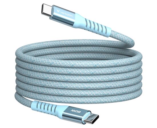 Дата кабель USB-C to USB-C 1.2m Magnetic 60W blue Verbatim (31852)