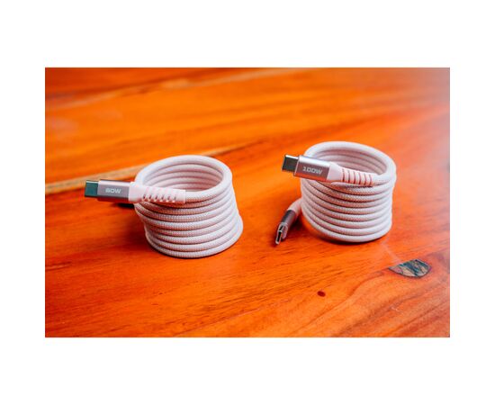 Дата кабель USB-C to USB-C 1.2m Magnetic 60W pink Verbatim (31853), зображення 5 Дата кабель USB-C to USB-C 1.2m Magnetic 60W pink Verbatim (31853), зображення 5