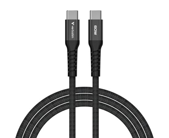 Дата кабель USB-C to USB-C 1.2m Magnetic 60W black Verbatim (31859), зображення 2 Дата кабель USB-C to USB-C 1.2m Magnetic 60W black Verbatim (31859), зображення 2