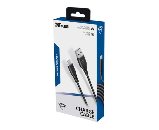Дата кабель USB 2.0 AM to USB-C 3.0m GXT 226 for PS5 black Trust (24168_TRUST), изображение 7 Дата кабель USB 2.0 AM to USB-C 3.0m GXT 226 for PS5 black Trust (24168_TRUST), изображение 7