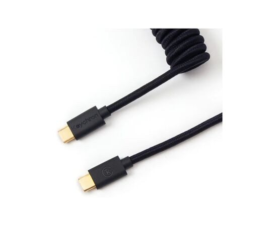 Дата кабель USB 2.0 AM to USB-C 1.36m Coiled black Keychron (CABB_KEYCHRON)