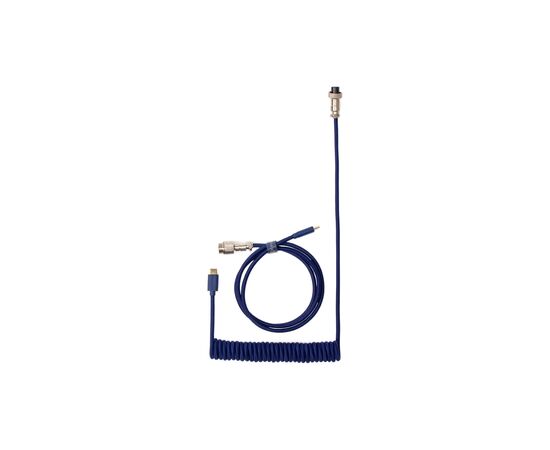 Дата кабель USB 2.0 AM to USB-C 1.36m Coiled blue Keychron (CABL_KEYCHRON), изображение 2 Дата кабель USB 2.0 AM to USB-C 1.36m Coiled blue Keychron (CABL_KEYCHRON), изображение 2