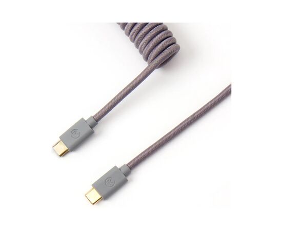 Дата кабель USB 2.0 AM to USB-C 1.36m Coiled grey Keychron (CABG_KEYCHRON)