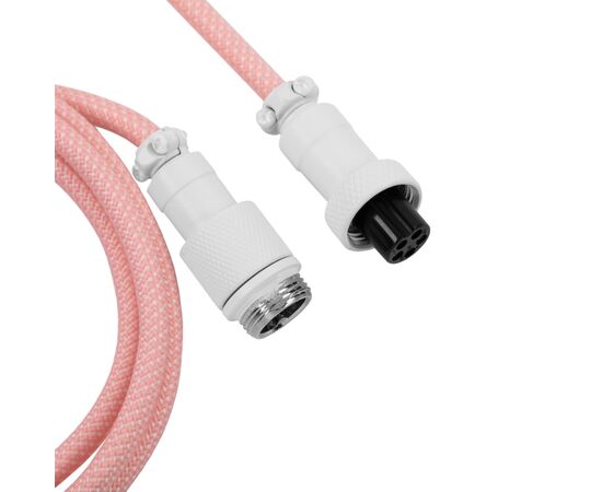 Дата кабель USB-C + USB A to USB-C 1.36m Coiled Aviator pink Keychron (CAB15_KEYCHRON), изображение 3 Дата кабель USB-C + USB A to USB-C 1.36m Coiled Aviator pink Keychron (CAB15_KEYCHRON), изображение 3