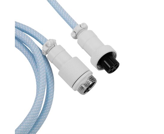 Дата кабель USB-C + USB A to USB-C 1.36m Coiled Aviator blue Keychron (CAB19_KEYCHRON), изображение 3 Дата кабель USB-C + USB A to USB-C 1.36m Coiled Aviator blue Keychron (CAB19_KEYCHRON), изображение 3