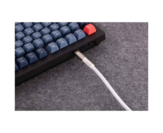 Дата кабель USB-C + USB A to USB-C 1.0m Double-Sleeved Geek white Keychron (CAB20_KEYCHRON), изображение 4 Дата кабель USB-C + USB A to USB-C 1.0m Double-Sleeved Geek white Keychron (CAB20_KEYCHRON), изображение 4