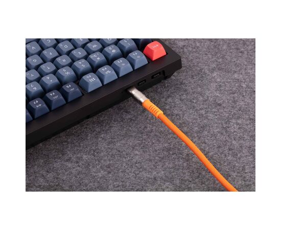 Дата кабель USB-C + USB A to USB-C 1.0m Double-Sleeved Geek orange Keychron (CAB22_KEYCHRON), изображение 4 Дата кабель USB-C + USB A to USB-C 1.0m Double-Sleeved Geek orange Keychron (CAB22_KEYCHRON), изображение 4