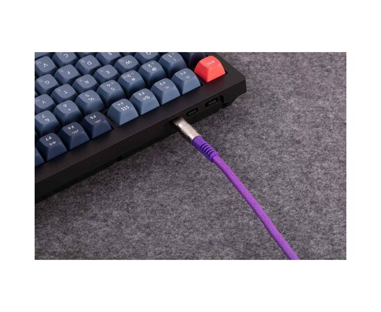 Дата кабель USB-C + USB A to USB-C 1.0m Double-Sleeved Geek purple Keychron (CAB23_KEYCHRON), изображение 4 Дата кабель USB-C + USB A to USB-C 1.0m Double-Sleeved Geek purple Keychron (CAB23_KEYCHRON), изображение 4