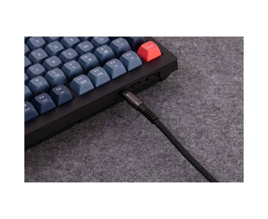 Дата кабель USB-C + USB A to USB-C 1.0m Double-Sleeved Geek black Keychron (CAB21_KEYCHRON), изображение 4 Дата кабель USB-C + USB A to USB-C 1.0m Double-Sleeved Geek black Keychron (CAB21_KEYCHRON), изображение 4