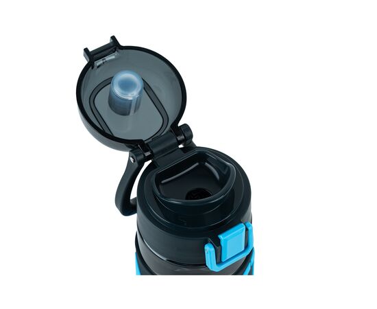 Пляшка для води Kite 680 мл чорно-блакитна (K25-1233-2), зображення 3 Пляшка для води Kite 680 мл чорно-блакитна (K25-1233-2), зображення 3