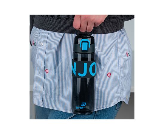 Пляшка для води Kite 680 мл чорно-блакитна (K25-1233-2), зображення 6 Пляшка для води Kite 680 мл чорно-блакитна (K25-1233-2), зображення 6