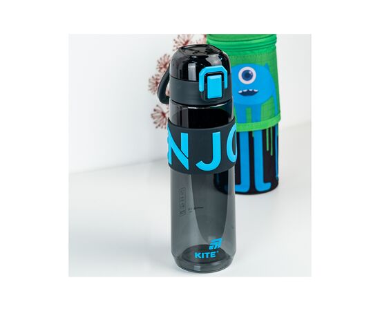 Пляшка для води Kite 680 мл чорно-блакитна (K25-1233-2), зображення 7 Пляшка для води Kite 680 мл чорно-блакитна (K25-1233-2), зображення 7