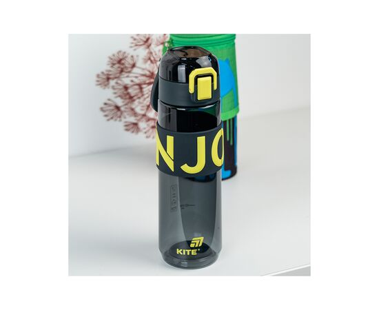 Пляшка для води Kite 680 мл чорно-жовта (K25-1233-1), зображення 7 Пляшка для води Kite 680 мл чорно-жовта (K25-1233-1), зображення 7