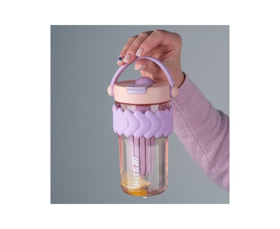 Пляшка для води Kite 700 мл лілово-рожевий (K25-1230-2), зображення 8 Пляшка для води Kite 700 мл лілово-рожевий (K25-1230-2), зображення 8