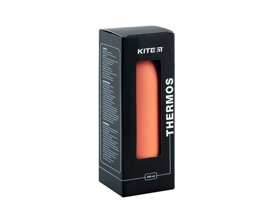 Термос Kite 450 мл персиковий (K24-1208-1), изображение 4 Термос Kite 450 мл персиковий (K24-1208-1), изображение 4