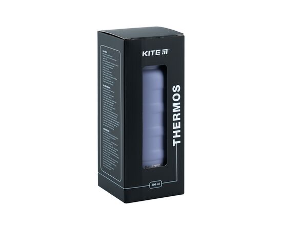 Термос Kite 500 мл сіро-фіолетовий (K24-1204-3), изображение 4 Термос Kite 500 мл сіро-фіолетовий (K24-1204-3), изображение 4