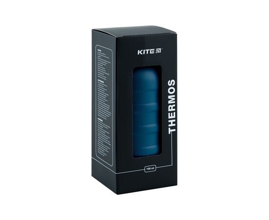 Термос Kite 750 мл синій (K24-1205-1), изображение 4 Термос Kite 750 мл синій (K24-1205-1), изображение 4