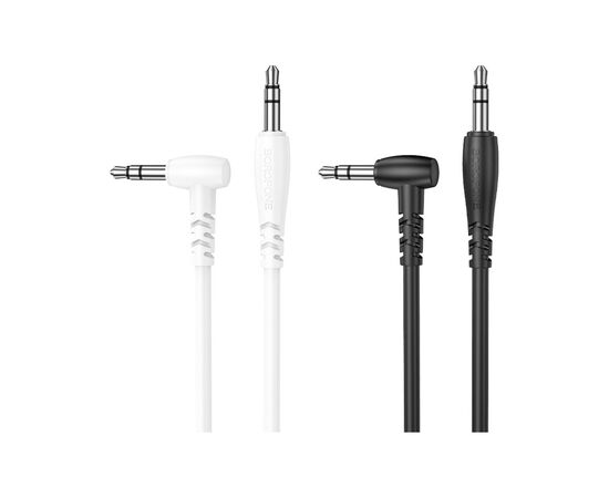 Кабель мультимедийный 3.5mm M to 3.5mm M 1.0m black BOROFONE (6974443382167), изображение 2 Кабель мультимедийный 3.5mm M to 3.5mm M 1.0m black BOROFONE (6974443382167), изображение 2