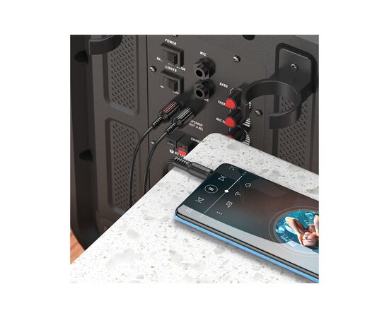 Кабель мультимедийный 3.5mm M to 2xRCA 1.5m Black BOROFONE (6974443382204), изображение 7 Кабель мультимедийный 3.5mm M to 2xRCA 1.5m Black BOROFONE (6974443382204), изображение 7