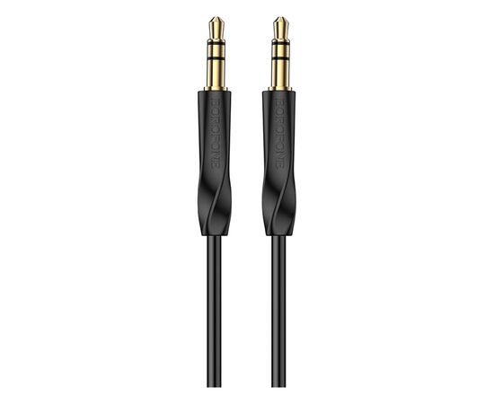 Кабель мультимедийный 3.5mm M to 3.5mm M black BOROFONE (6974443389166), изображение 2 Кабель мультимедийный 3.5mm M to 3.5mm M black BOROFONE (6974443389166), изображение 2