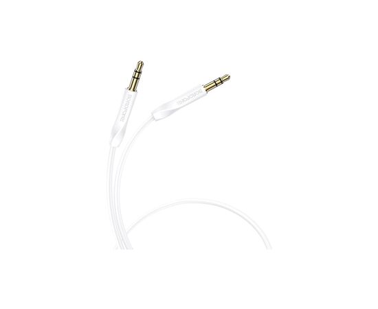 Кабель мультимедийный 3.5mm M to 3.5mm M 16 white BOROFONE (6974443389173), изображение 2 Кабель мультимедийный 3.5mm M to 3.5mm M 16 white BOROFONE (6974443389173), изображение 2