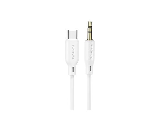 Кабель мультимедийный USB-C to 3.5mm M 1.0m white BOROFONE (6941991101076)
