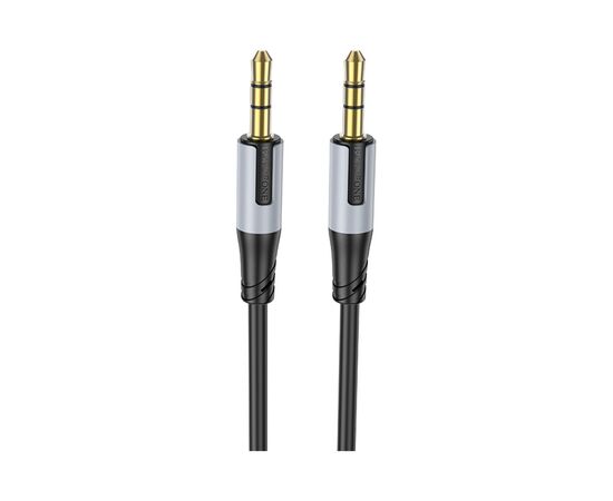 Кабель мультимедийный 3.5mm M to 3.5mm M 1.0m black BOROFONE (6941991108310), изображение 2 Кабель мультимедийный 3.5mm M to 3.5mm M 1.0m black BOROFONE (6941991108310), изображение 2