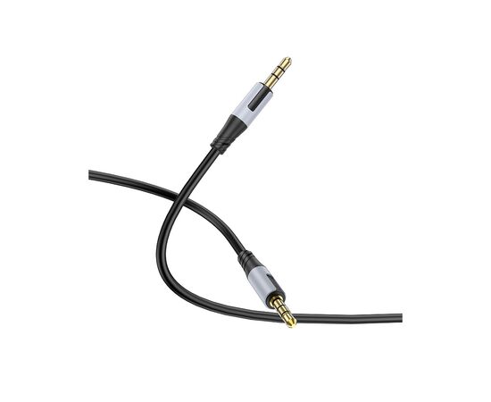 Кабель мультимедийный 3.5mm M to 3.5mm M 1.0m black BOROFONE (6941991108310), изображение 3 Кабель мультимедийный 3.5mm M to 3.5mm M 1.0m black BOROFONE (6941991108310), изображение 3