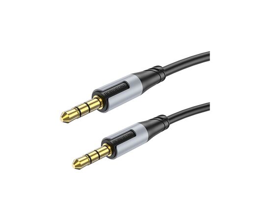 Кабель мультимедийный 3.5mm M to 3.5mm M 1.0m black BOROFONE (6941991108310), изображение 4 Кабель мультимедийный 3.5mm M to 3.5mm M 1.0m black BOROFONE (6941991108310), изображение 4