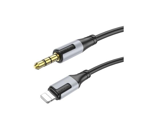Кабель мультимедийный Lightning to 3.5mm M 1.0m black BOROFONE (6941991108327)