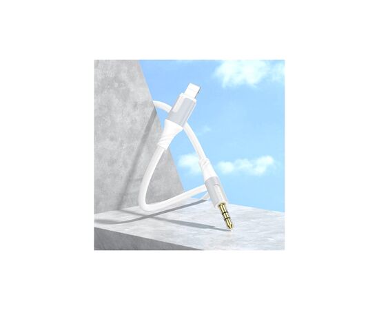 Кабель мультимедийный Lightning to 3.5mm M 1.0m white BOROFONE (6941991108570), изображение 4 Кабель мультимедийный Lightning to 3.5mm M 1.0m white BOROFONE (6941991108570), изображение 4