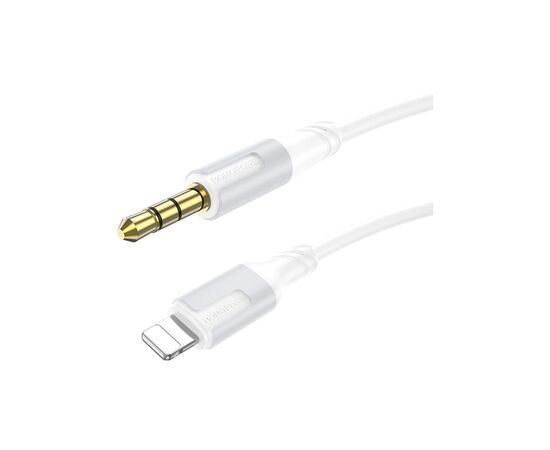 Кабель мультимедійний Lightning to 3.5mm M 1.0m white BOROFONE (6941991108570)