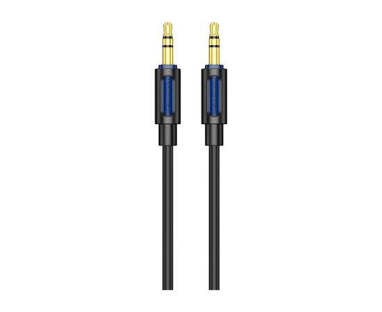 Кабель мультимедийный 3.5mm M to 3.5mm M 1.0m silicone black BOROFONE (6941991114373), изображение 2 Кабель мультимедийный 3.5mm M to 3.5mm M 1.0m silicone black BOROFONE (6941991114373), изображение 2
