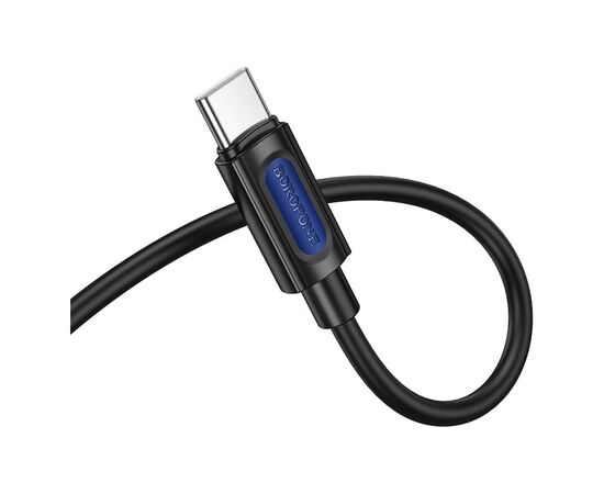 Кабель мультимедийный USB-C to 3.5mm M 1.0m silicone black BOROFONE (6941991114410), изображение 3 Кабель мультимедийный USB-C to 3.5mm M 1.0m silicone black BOROFONE (6941991114410), изображение 3
