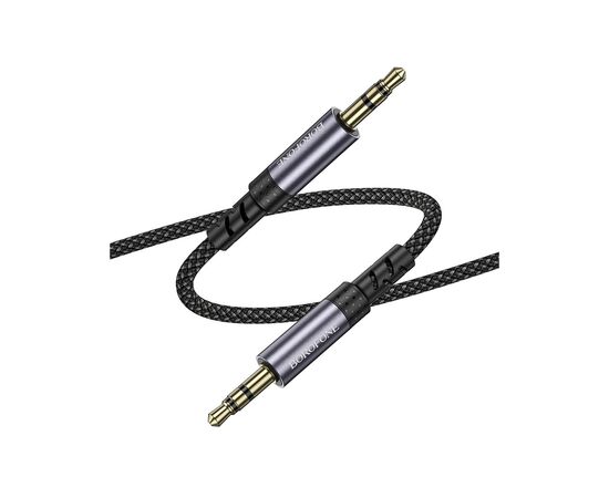 Кабель мультимедийный 3.5mm M to 3.5mm M grey BOROFONE (6941991118968), изображение 4 Кабель мультимедийный 3.5mm M to 3.5mm M grey BOROFONE (6941991118968), изображение 4