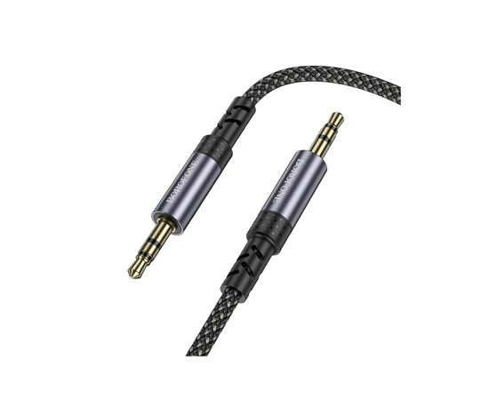 Кабель мультимедийный 3.5mm M to 3.5mm M grey BOROFONE (6941991118968), изображение 5 Кабель мультимедийный 3.5mm M to 3.5mm M grey BOROFONE (6941991118968), изображение 5
