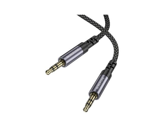 Кабель мультимедийный 3.5mm M to 3.5mm M grey BOROFONE (6941991118968), изображение 6 Кабель мультимедийный 3.5mm M to 3.5mm M grey BOROFONE (6941991118968), изображение 6