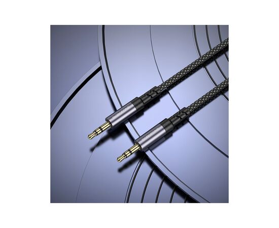 Кабель мультимедийный 3.5mm M to 3.5mm M grey BOROFONE (6941991118968), изображение 9 Кабель мультимедийный 3.5mm M to 3.5mm M grey BOROFONE (6941991118968), изображение 9