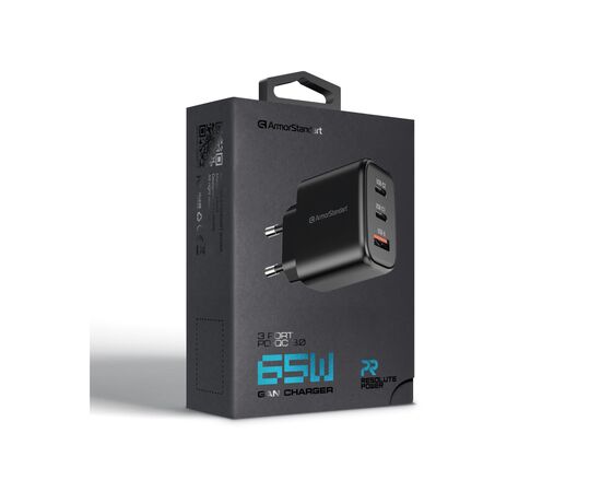Зарядное устройство Armorstandart ARP-621 Resolute Power USB-C 65W GaN Black (ARM70023), изображение 12 Зарядное устройство Armorstandart ARP-621 Resolute Power USB-C 65W GaN Black (ARM70023), изображение 12