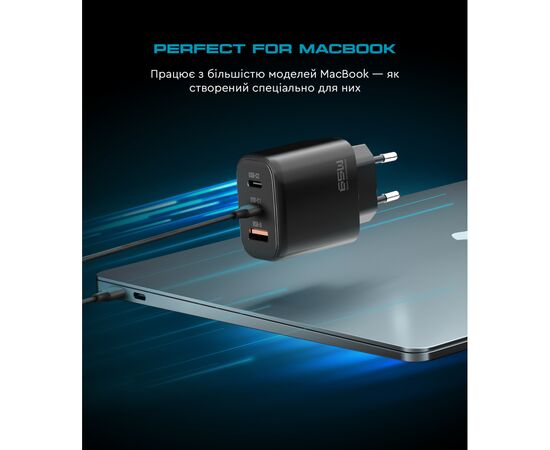 Зарядное устройство Armorstandart ARP-621 Resolute Power USB-C 65W GaN Black (ARM70023), изображение 6 Зарядное устройство Armorstandart ARP-621 Resolute Power USB-C 65W GaN Black (ARM70023), изображение 6