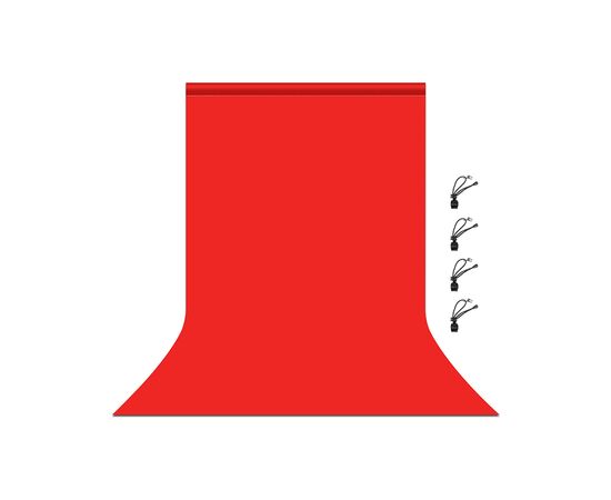Фон Puluz PU5206R backdrop 3x6 m red (PU5206R)