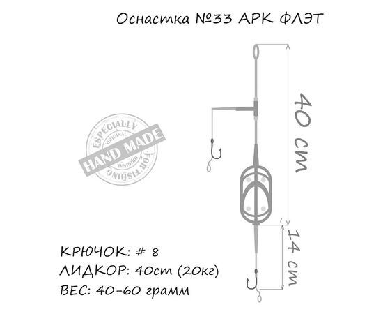Монтаж Orange 33 Arc Flat Metod Leadcore 40г (1шт/уп) (1959.01.51), изображение 3 Монтаж Orange 33 Arc Flat Metod Leadcore 40г (1шт/уп) (1959.01.51), изображение 3