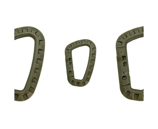 Карабин туристический Tramp Набір 3 шт пластикових Green (UTRA-304-green), изображение 3 Карабин туристический Tramp Набір 3 шт пластикових Green (UTRA-304-green), изображение 3